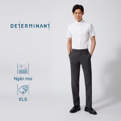 Áo Sơ Mi Nam DETERMINANT Công Sở Premium Cotton Chống Nhăn, Kháng Khuẩn Tay Ngắn - 301-01