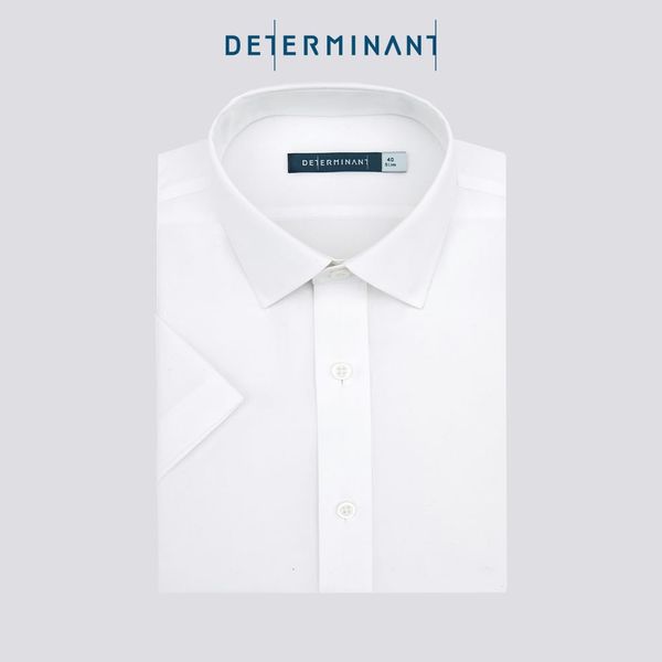 Áo Sơ Mi Nam DETERMINANT Công Sở Premium Cotton Chống Nhăn, Kháng Khuẩn Tay Ngắn - 301-01