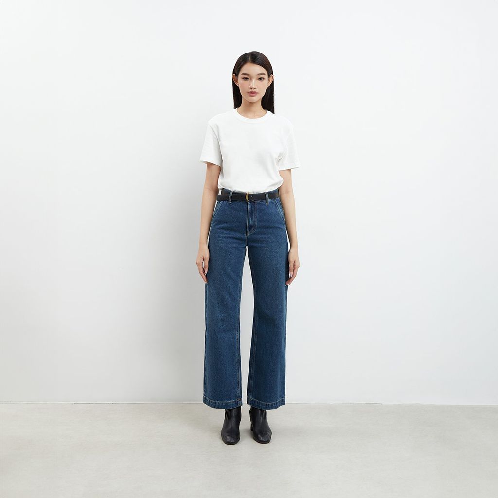 Quần Dài Nữ TheBlueTshirt Tailor Pocket Jeans - Dark Blue Wash