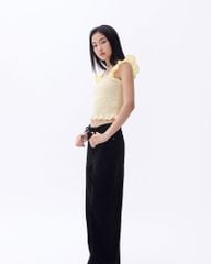 Áo Kiểu Nữ TheBlueTshirt Girly Top - Yellow Gingham ZigZag