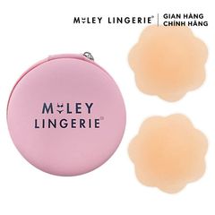 Cặp Miếng Dán Ngực Silicon Cho Nữ Tái Sử Dụng Nhiều Lần Hình Hoa Siêu Bám Dính, Miếng Dán Tàng Hình Miley Lingerie