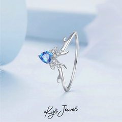 Nhẫn Nữ KYA JEWEL Sừng Hươu Khám Đá Cz Màu Sang Trọng