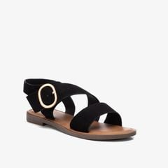 Giày Sandals Nữ XTI Black Microfiber Ladies