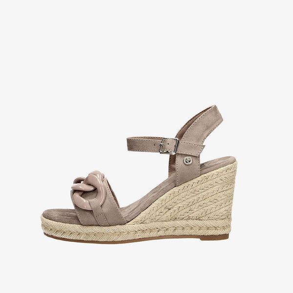 Giày Đế Xuồng Nữ XTI Taupe Microfiber Ladies Sandals