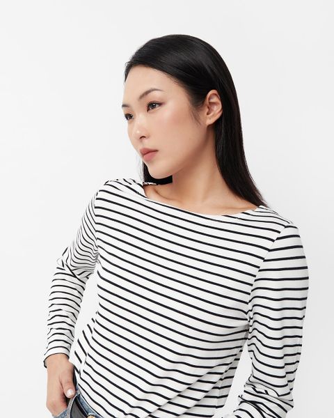 Áo Thun Nữ TheBlueTshirt The LifeTime T - Black Stripe