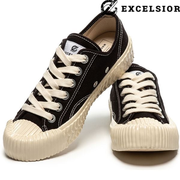 Giày Sneakers Unisex Excelsior Bolt Low (Black Cream, Màu Đen)