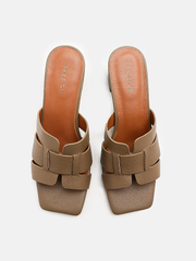 Dép cao gót da Pazzion Virginia Cowhide Leather Heels