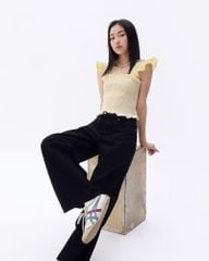 Áo Kiểu Nữ TheBlueTshirt Girly Top - Yellow Gingham ZigZag