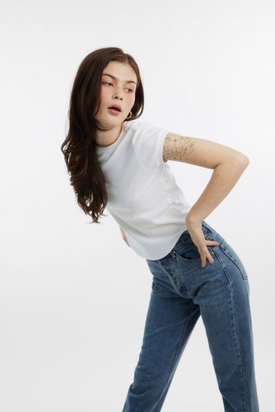 Áo Thun Nữ TheBlueTshirt 1990s Tshirt - White