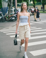Áo Kiểu Nữ TheBlueTshirt Quây Ngực The Tube Top - Premium Stripe Cotton