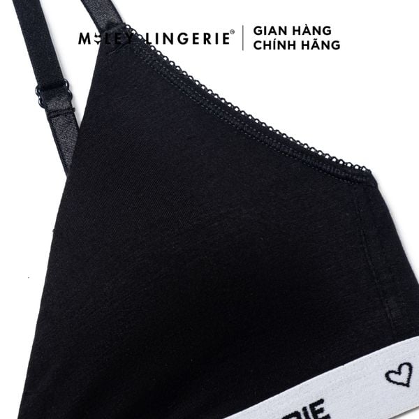 Bộ Đồ Lót Mút Mỏng Và Quần Boxer Nữ Vải Sợi Bamboo Từ Thiên Nhiên Viền Lưng Logo BeingMe Miley Lingerie