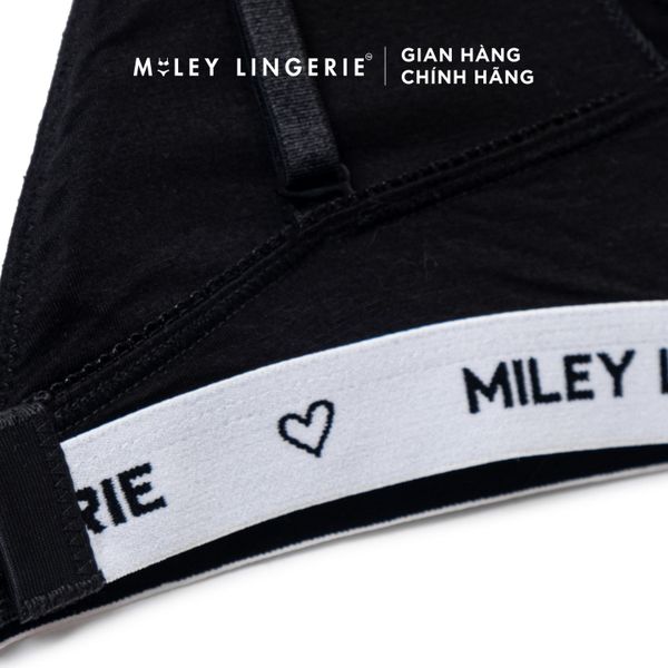 Bộ Đồ Lót Mút Mỏng Và Quần Boxer Nữ Vải Sợi Bamboo Từ Thiên Nhiên Viền Lưng Logo BeingMe Miley Lingerie