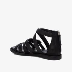 Giày Sandals Nữ CARMELA Black Leather Ladies Sandals