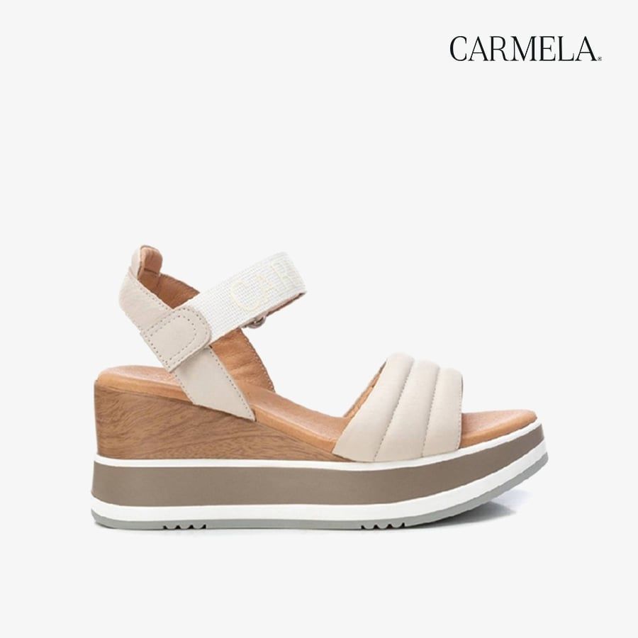 Giày Đế Xuồng Nữ CARMELA Ice Leather Ladies Sandals