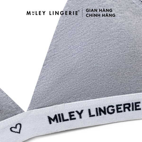 Bộ Đồ Lót Áo Có Đệm Mút Mỏng Và Quần Vải Boxer Cotton Tự Nhiên Viền Lưng Logo BeingMe Dust Star Miley Lingerie