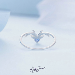 Nhẫn Nữ KYA JEWEL Sừng Hươu Khám Đá Cz Màu Sang Trọng