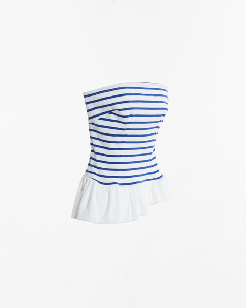 Áo Kiểu Nữ TheBlueTshirt Quây Ngực The Tube Top - Premium Stripe Cotton