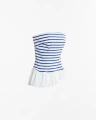 Áo Kiểu Nữ TheBlueTshirt Quây Ngực The Tube Top - Premium Stripe Cotton