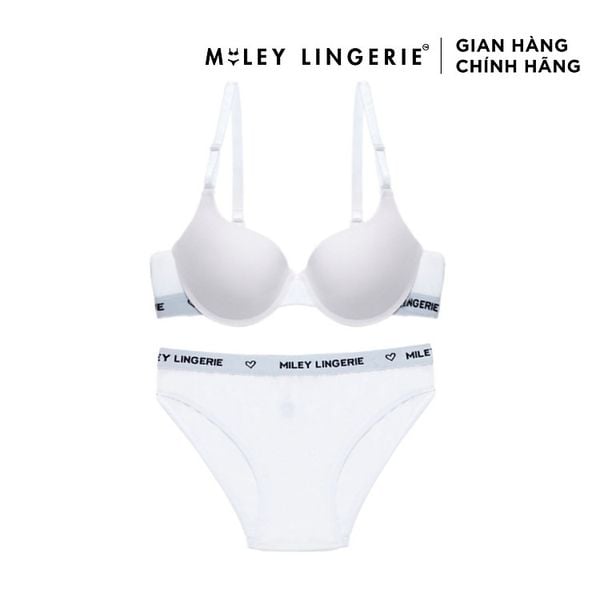 Bộ Đồ Lót Viền Lưng Logo Miley Vải Sợi Thiên Nhiên BamBoo Miley Lingerie BRB020_FBS02