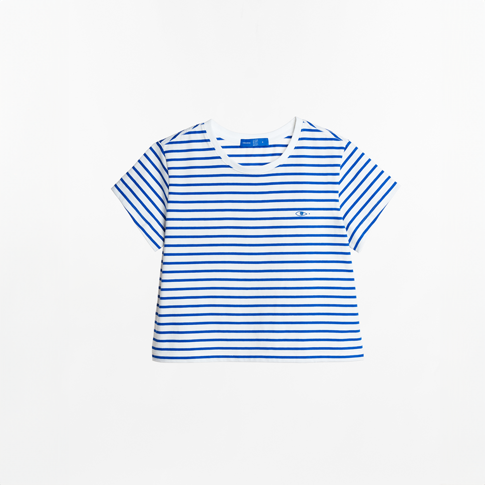 Áo Thun Nữ TheBlueTshirt Everyday Tee - Signature Blue Stripe Premium Cotton