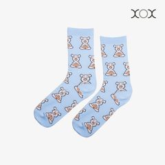 Vớ XOX Unisex - Heo Thiền Xanh Dương Nhạt