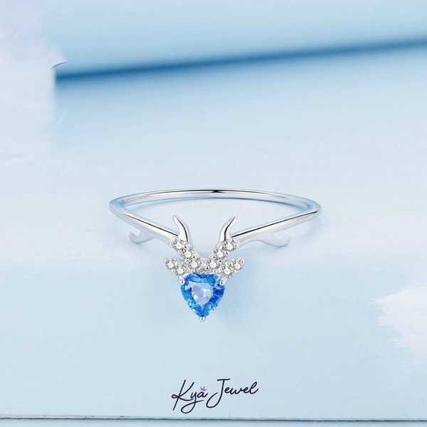 Nhẫn Nữ KYA JEWEL Sừng Hươu Khám Đá Cz Màu Sang Trọng