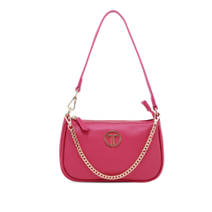 Túi Xách Tay Nữ THÁI TUẤN Đeo Vai Trơn Khóa Kéo Màu Hồng Sen