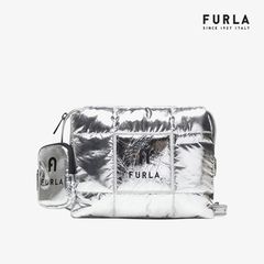 Túi Đeo Chéo Nữ FURLA Piuma S Crossbody Tessuto Nylon Padded Metal Vitello Maya Metal