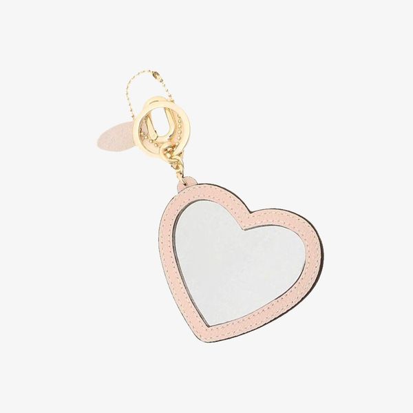 Móc Khóa Nữ FURLA Lovely Keyring Heart With Mirror Vitello Milos