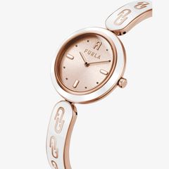 Đồng Hồ Nữ FURLA Bangle Round Case 30 Mm - Metallo+Smalto