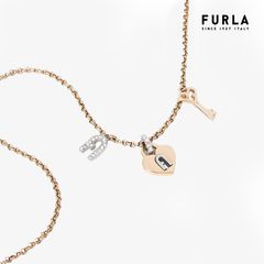 Trang Sức Nữ FURLA Loving Padlock Necklace - Metallo+Strass