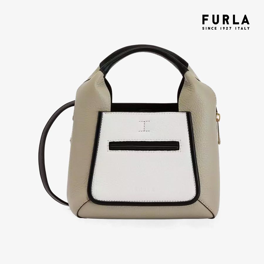 Túi Đeo Chéo Nữ FURLA Gilda Mini Tote W/Pocket Vitello St.Eracle Colorblock+Vitello Sorrento