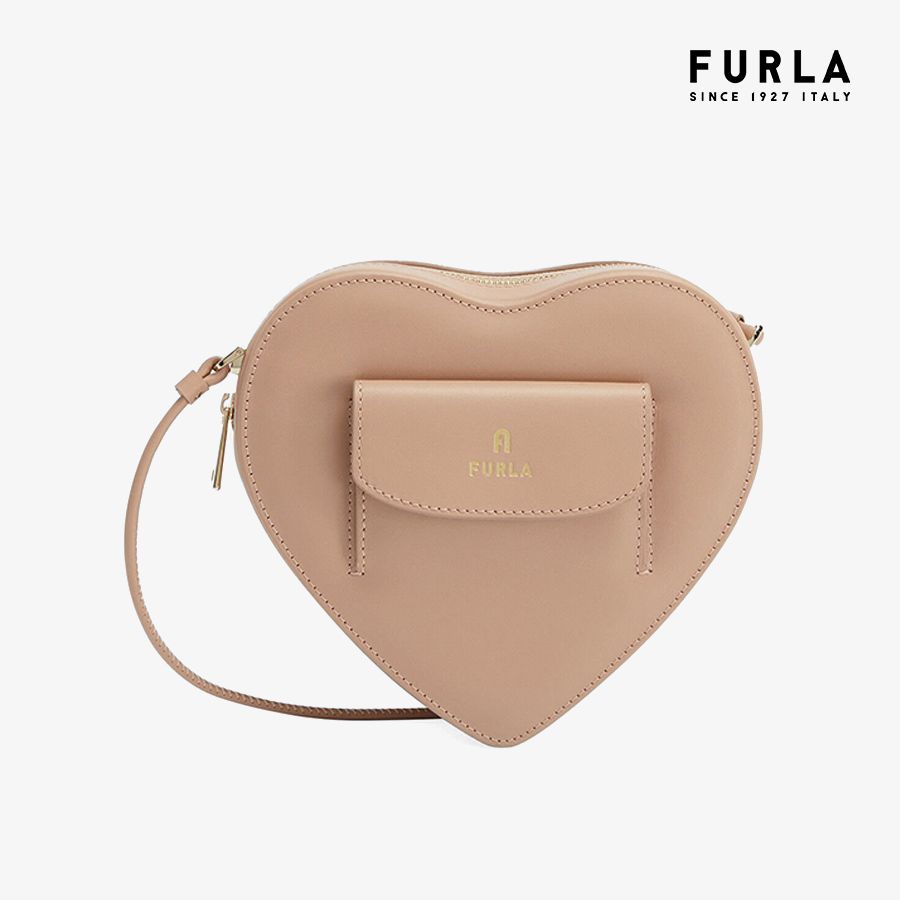 Túi Đeo Chéo FURLA Camelia Heart Mini Crossbody - Vitello Roma