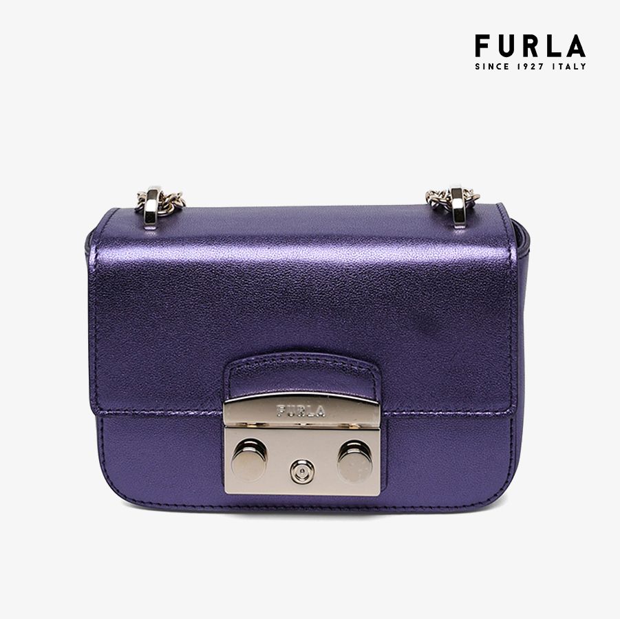 Túi Đeo Chéo Metropolis Mini Crossbody - Vitello Gardena Metal