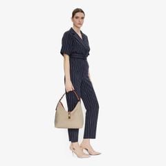Túi Đeo Vai Nữ FURLA Goccia M Hobo - Tessuto Canvas+Vitello Sidney