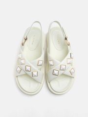 Giày Sandals Nữ Pazzion Jina Studded Criss-Cross Slingback Sandals