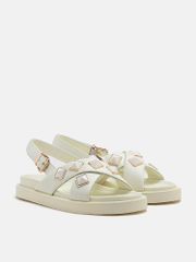 Giày Sandals Nữ Pazzion Jina Studded Criss-Cross Slingback Sandals