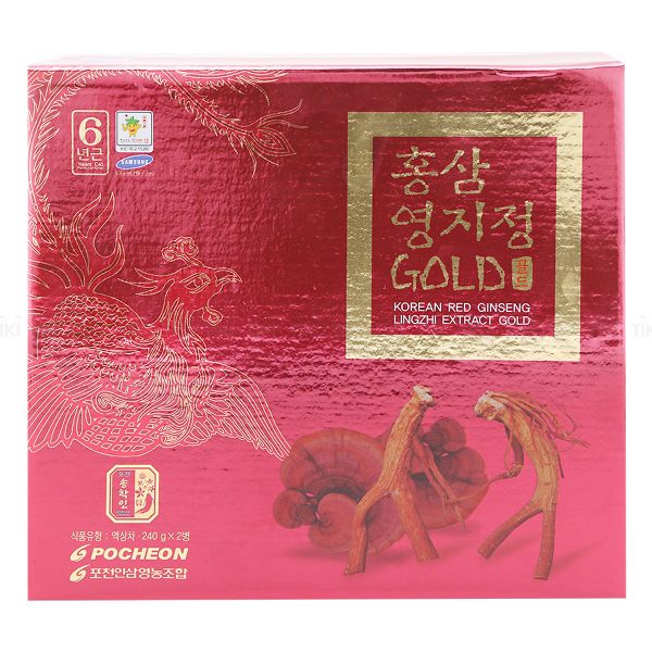 Cao Hồng Sâm Linh Chi Pocheon Hàn Quốc 480g