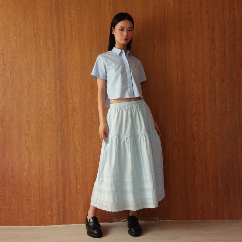 Chân Váy Nữ TheBlueTshirt BabyBlue Boho Maxi Skirt - Eco Cotton