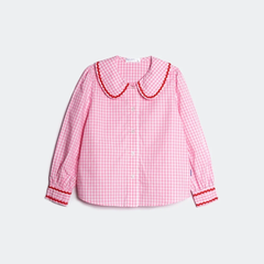 Áo Sơ Mi Bé Gái TheBlueTshirt BlueKid Jessie Shirt - Pink Gingham