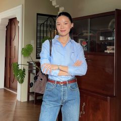 Áo Sơ Mi Nữ TheBlueTshirt The A Classic Shirt - Blue Oxford