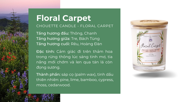 Nến Thơm Chouette Minmax Floral Carpet 182g