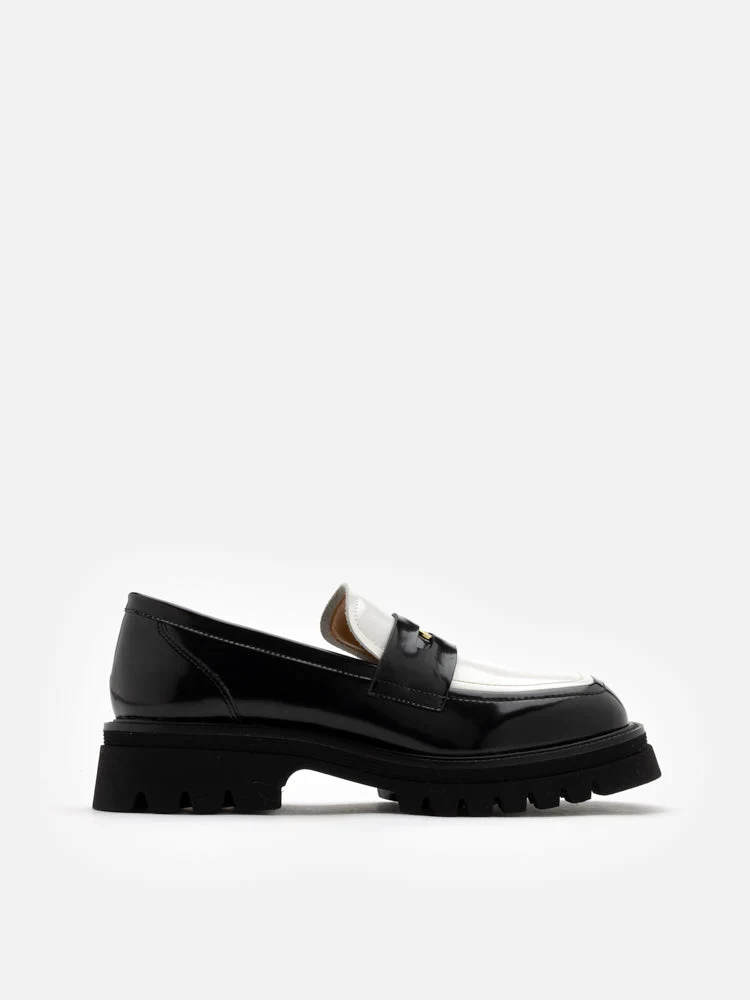 Giày Lười Nữ Pazzion Zilpah Embellished Two-Tone Penny Loafers