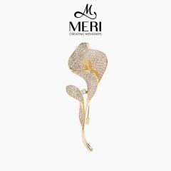 Cài Áo Nữ MERI Hoa Tulip Uốn Lượn Phá Cách
