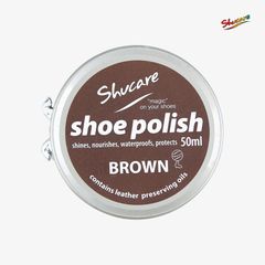 Xi Kem Đánh Giày Shucare Tin Shoe Polish (Brown - Màu Nâu)