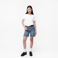 Quần Shorts Nữ TheBlueTshirt Dad Shorts - Origin Blue