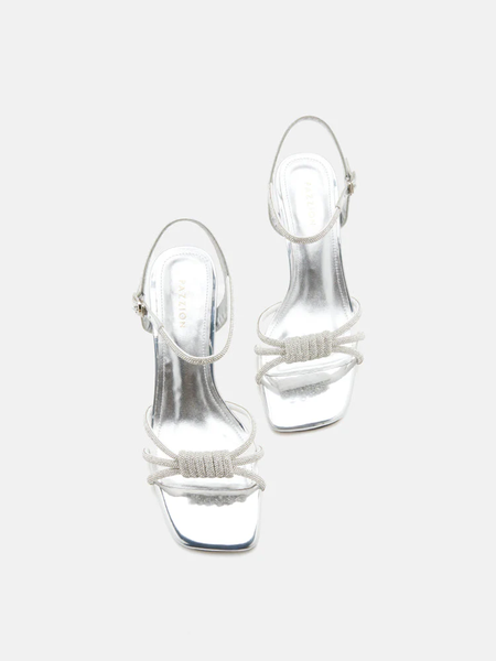 Giày sandals Pazzion Emery Crystal Embellished Knot Strap Heel Sandals