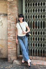 Áo Thun Nữ TheBlueTshirt 1990s Tshirt - Vanilla Cream