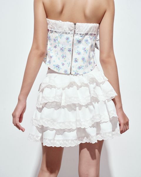 Áo Cúp Ngực Nữ DOTTIE Phối Ribbon - Trắng - T0889