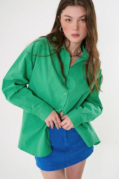 Áo Sơ Mi Nữ DOTTIE Căn Bản Form Rộng - T0598